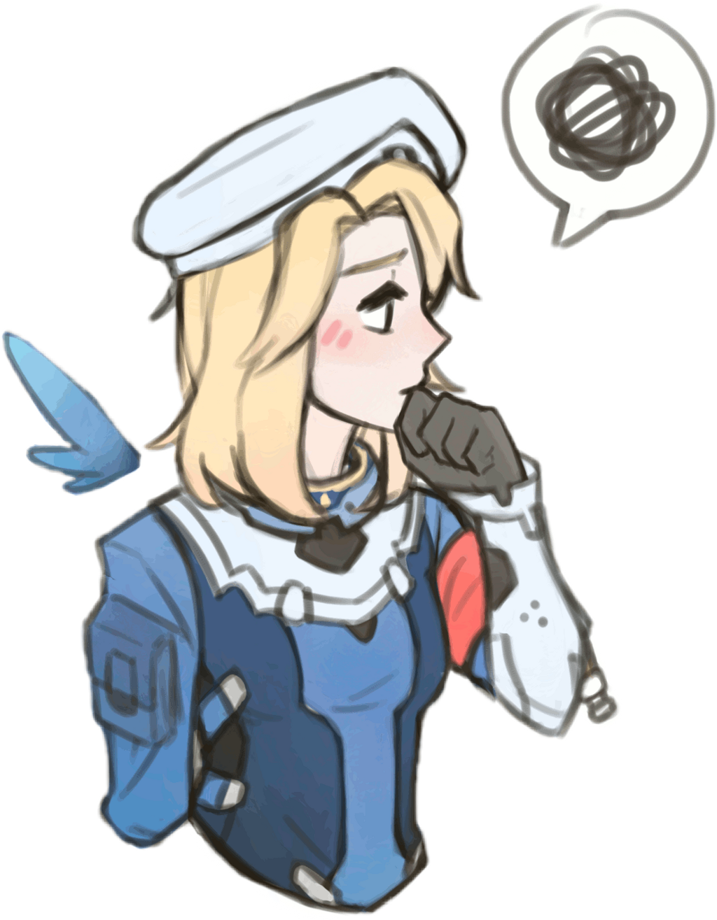 Mercyoverwatch Sticker - Mercy Overwatch Stickers (1024x1315), Png Download
