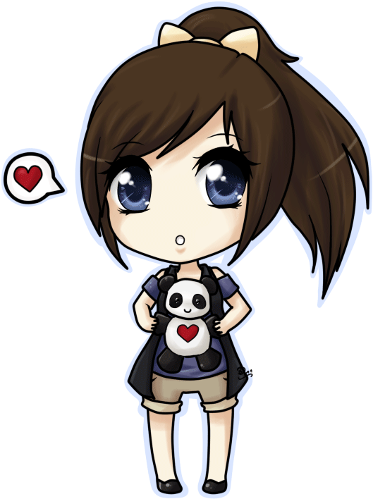 Anime Girl Green Screen (666x781), Png Download