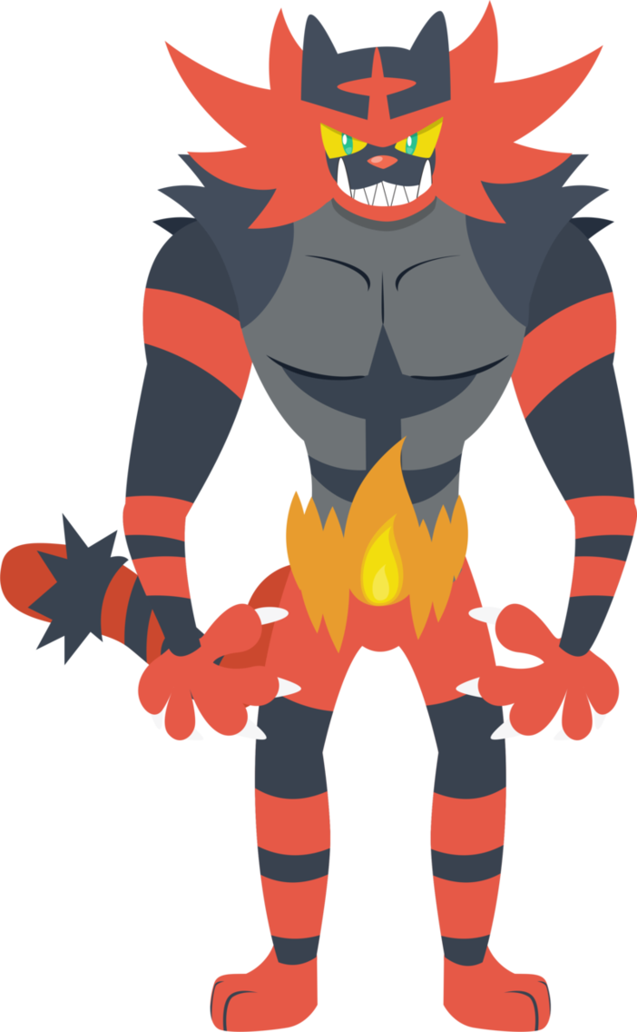 Incineroar By Alexalan - Litten Final Evolution Png (695x1148), Png Download