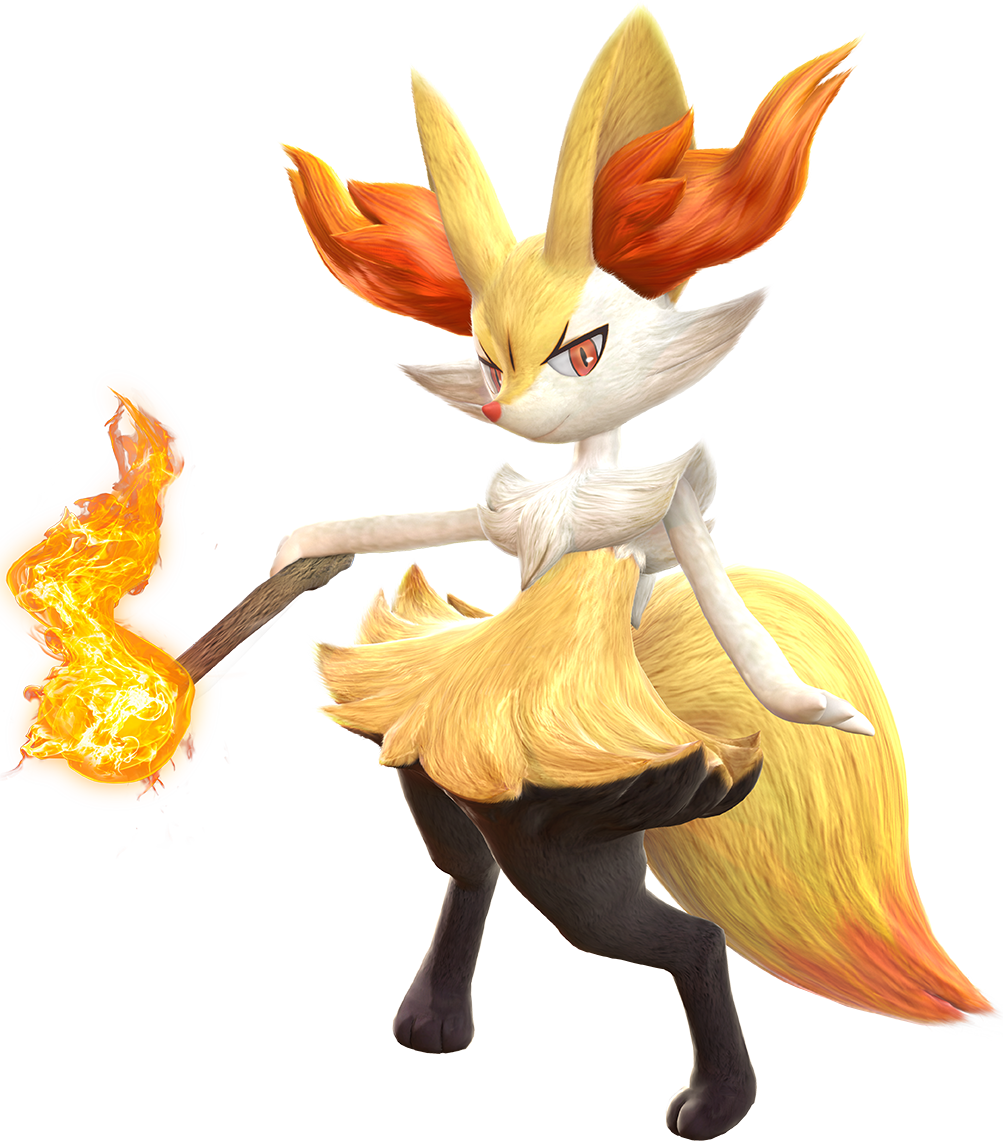 654 - Pokken Tournament Dx Braixen (1003x1141), Png Download