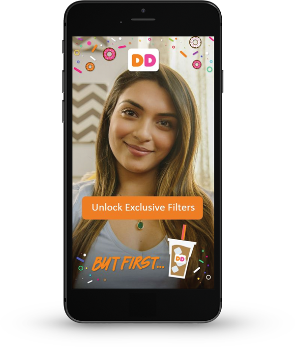 Snapchat Dunkin Donuts Example - Iphone (600x705), Png Download