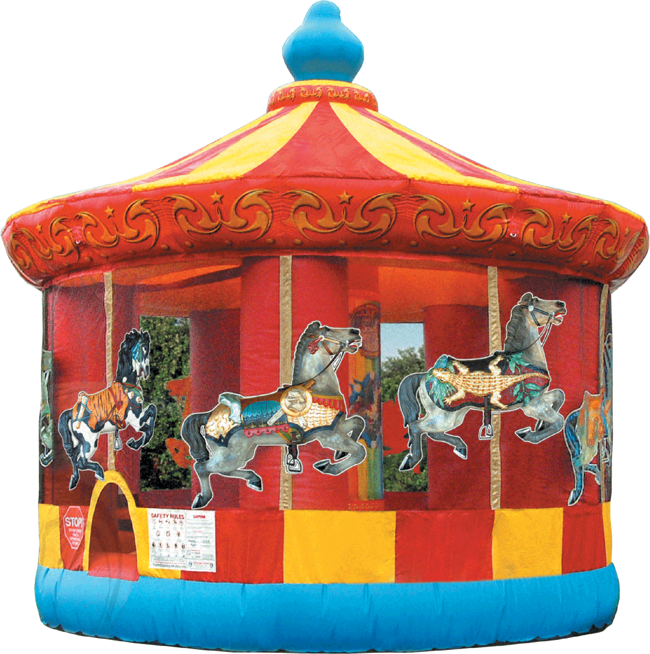 Carnival Bouncers (2178x2191), Png Download