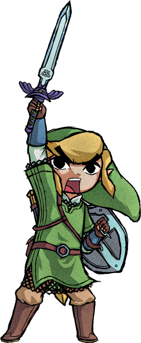 Skyward Sword X Wind Waker - Adult Link Wind Waker Fan Art (480x1169), Png Download