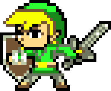 Toon Link - Toon Link Pixel Art (460x390), Png Download