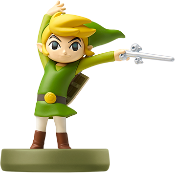 The Wind Waker Amiibo Figure - Wind Waker Link And Zelda Amiibo (358x354), Png Download