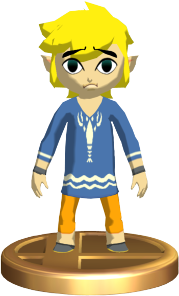 Brawl Toon Link Outset Link - Wind Waker Link Lobster (385x599), Png Download