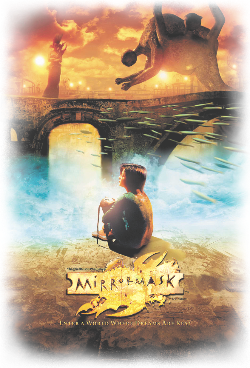 Mirrormask Movie Poster Men's Regular Fit T-shirt - Mirror Mask (2005) (850x1266), Png Download