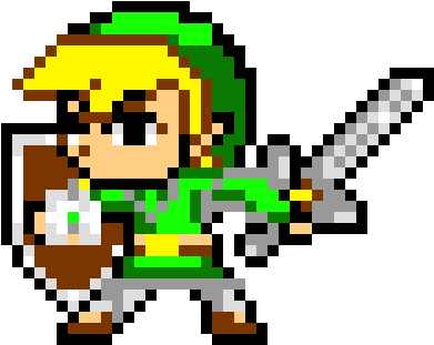 Toon Link - Pixel Art Legend Of Zelda (470x480), Png Download
