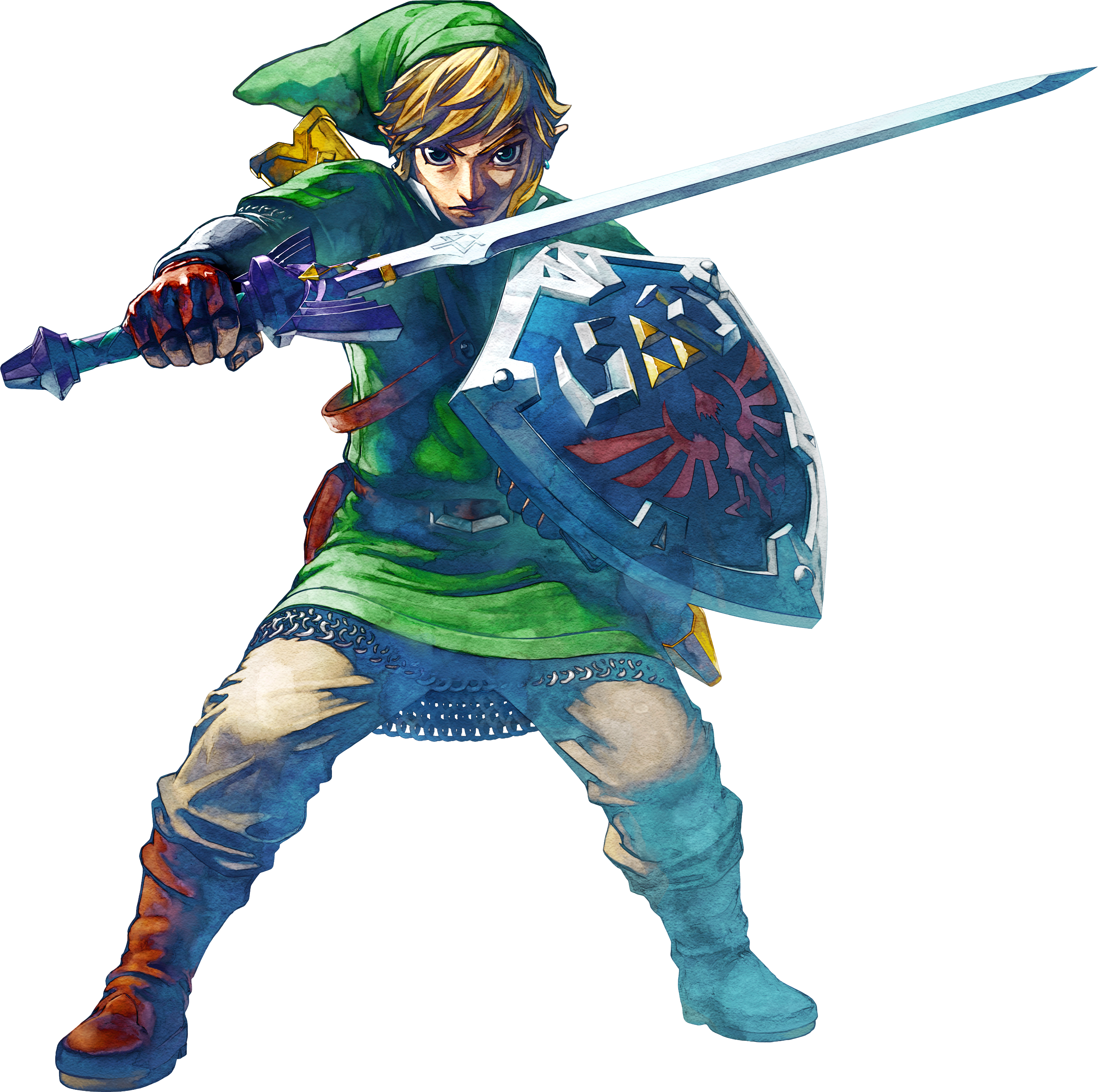 Analyzing The Story - Link Skyward Sword Official Art (3000x2984), Png Download