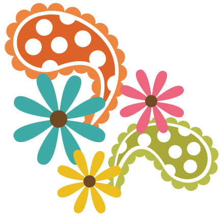 Paisley With Flowers Svg File Free Svgs Free Svg Files - Paisley Svg (432x432), Png Download