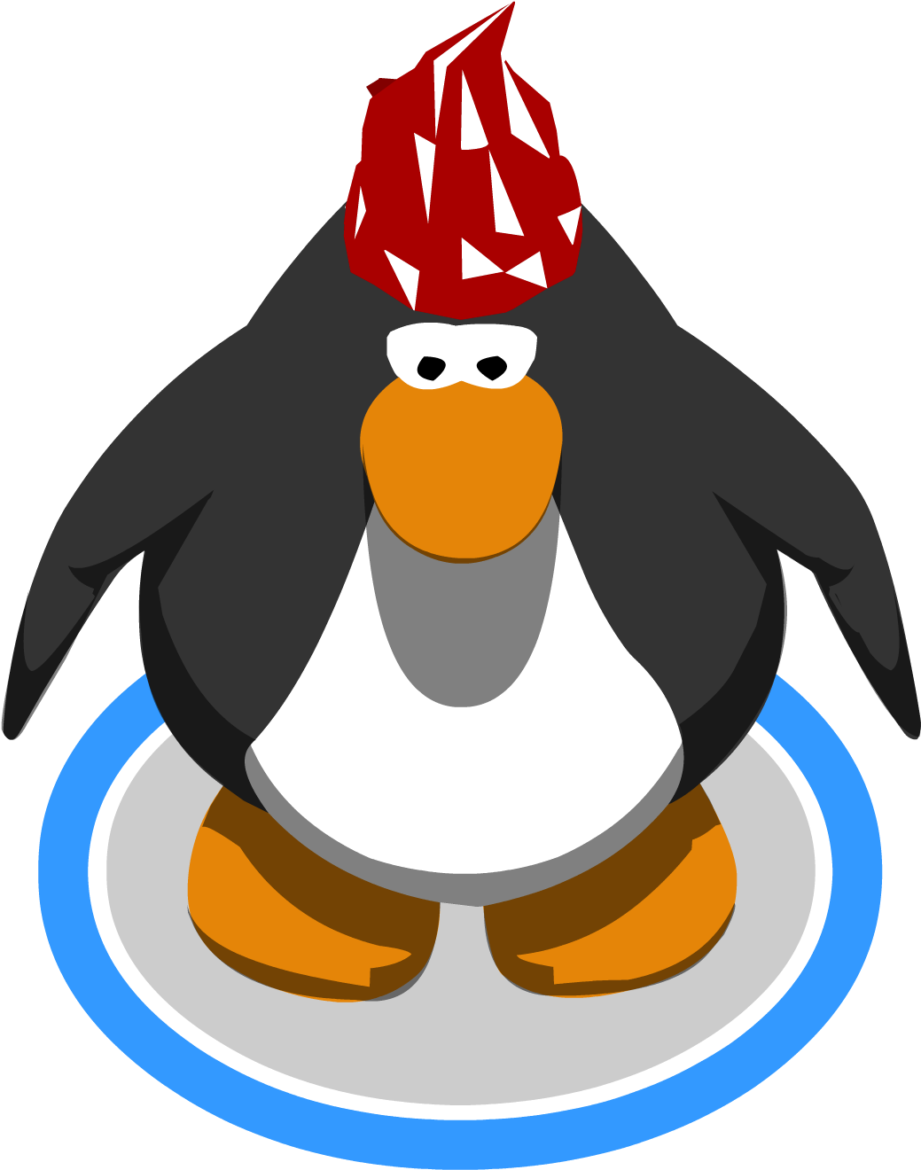 Red Paisley Bandana112233 - Club Penguin Vuvuzela (1059x1370), Png Download