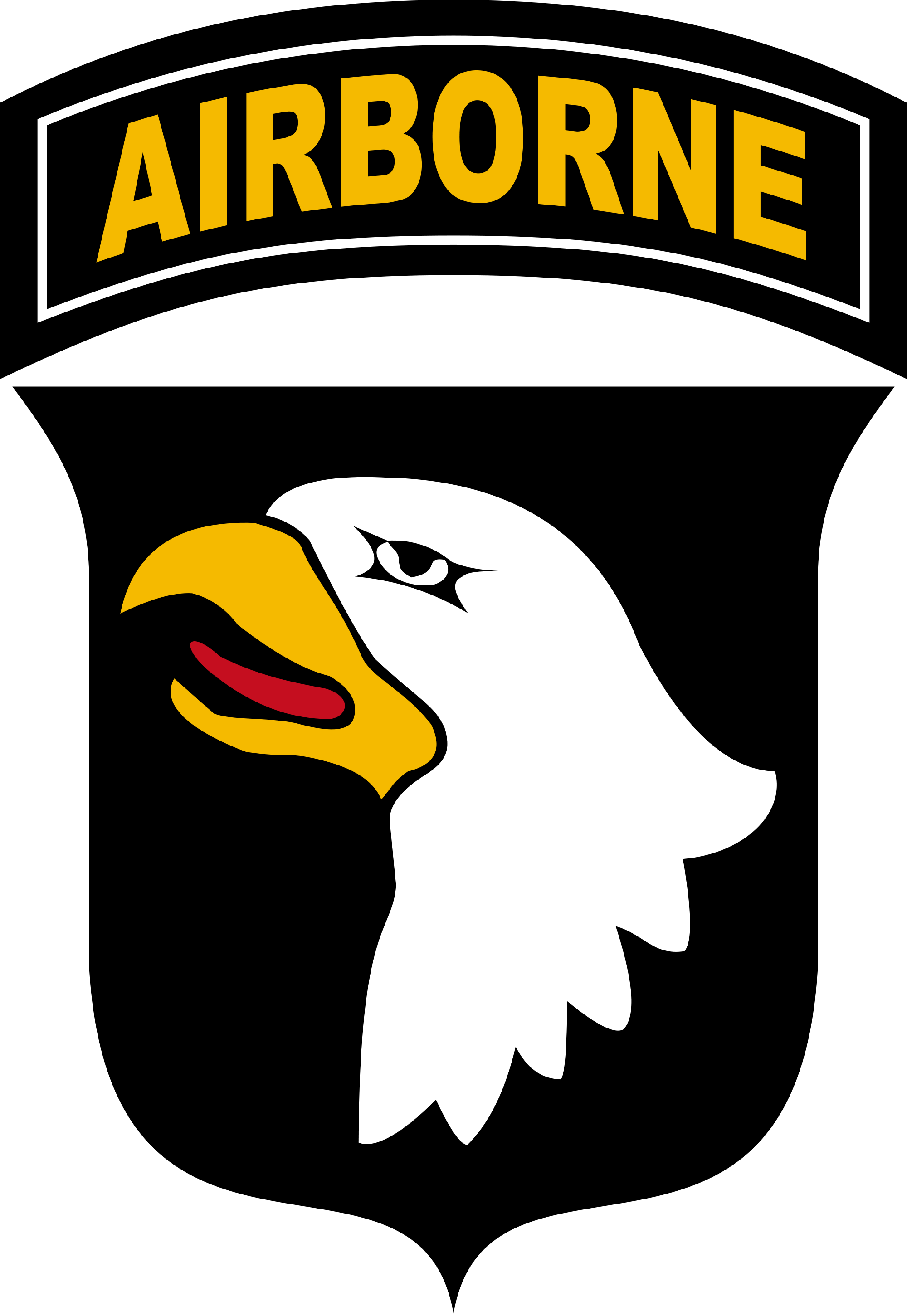 Us Army Airborne Logo - 101st Airborne Division Png (2000x2902), Png Download