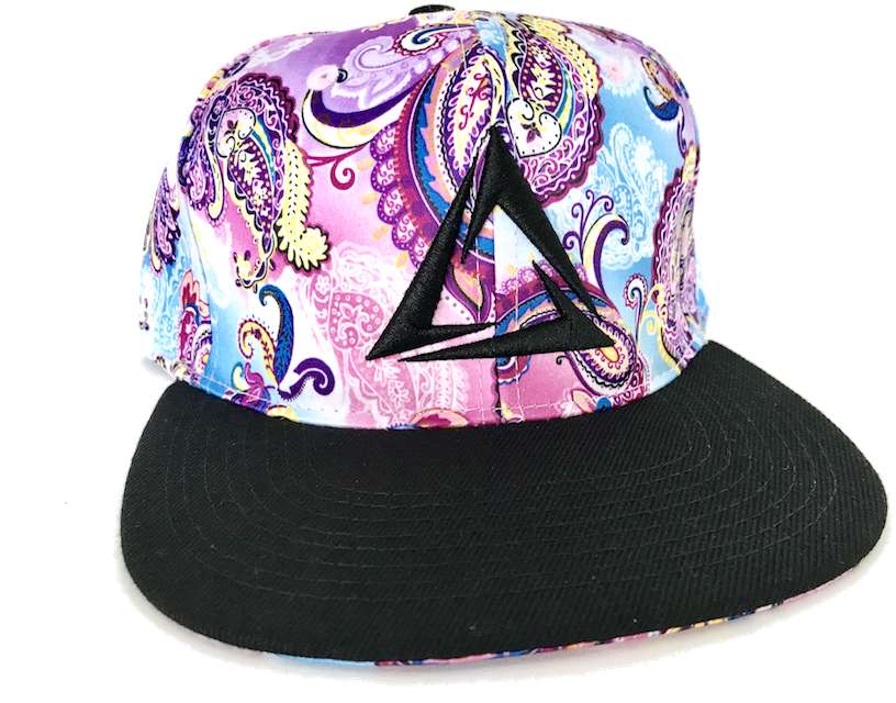 Ttd Paisley Snapback - Purple (900x675), Png Download