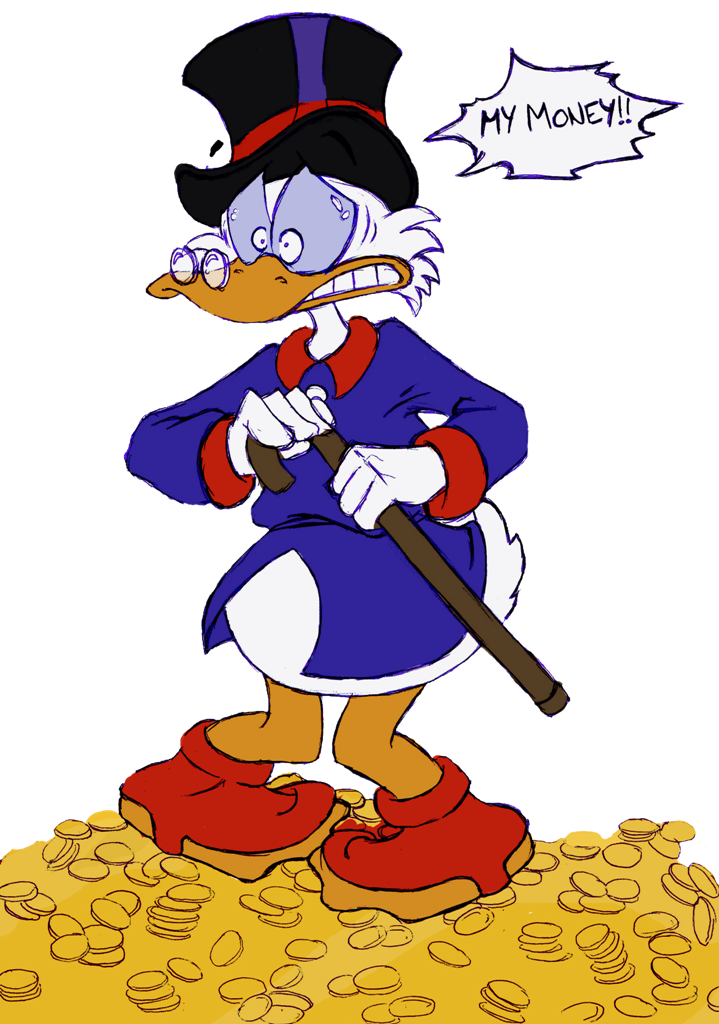 Scrooge Mcduck - Scrooge Mcduck My Money (719x1024), Png Download