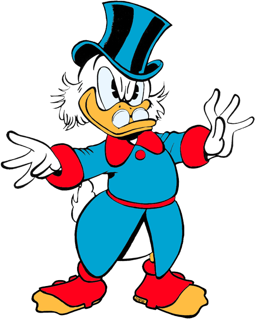 Scrooge Scrooge Scrooge Mcduck - Walt Disney's Uncle Scrooge Adventures In Color (529x650), Png Download