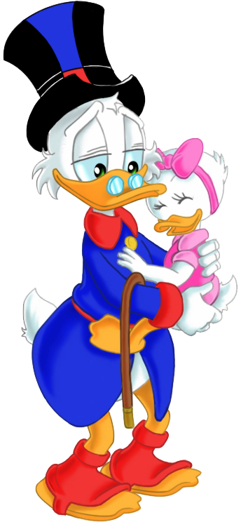 Uncle Scrooge Mcduck Images Uncle Scrooge & Webby Wallpaper - Uncle Scrooge And Webby (355x759), Png Download