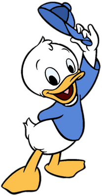 Ducktales Dewey Taking Off Cap - Ducktales (400x400), Png Download