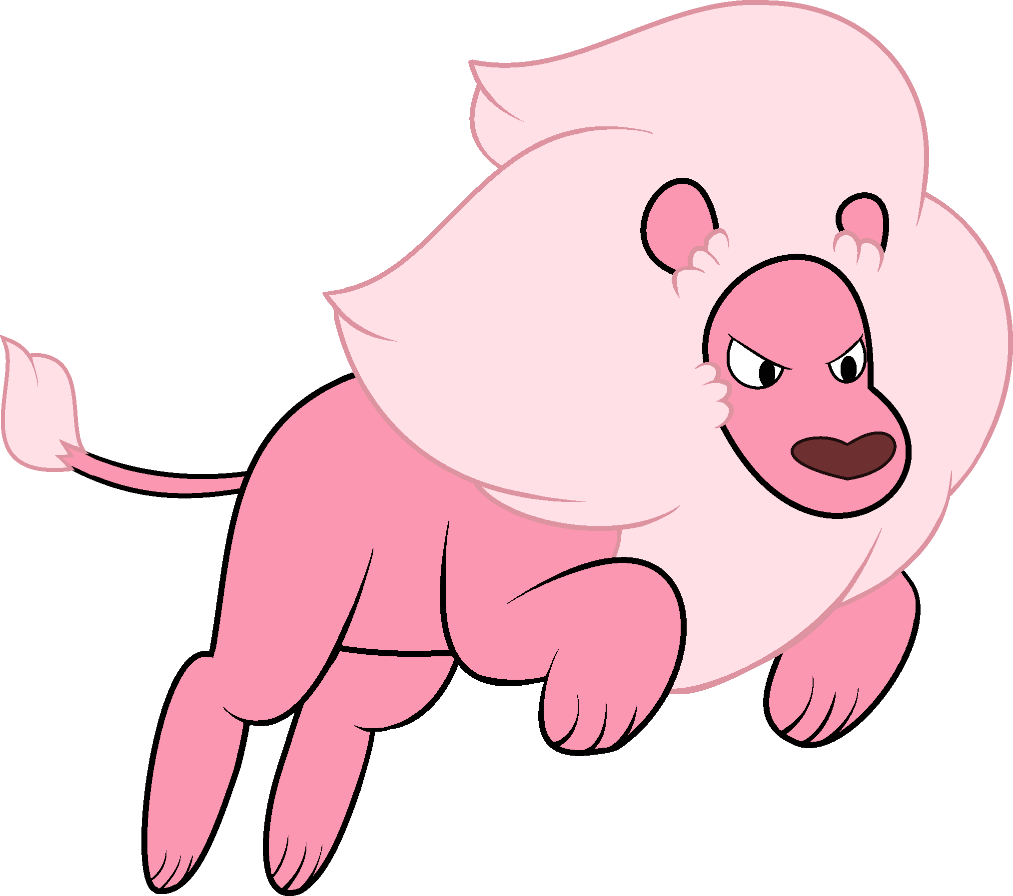 Artmasuda - Steven Universe Lion Jumping (2027x1794), Png Download