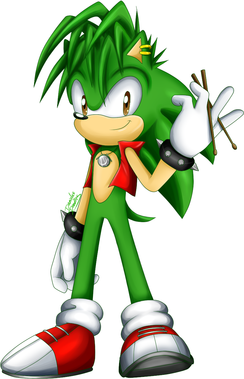 Manik By Danielasdoodles - Manic The Hedgehog Modern (867x1334), Png Download