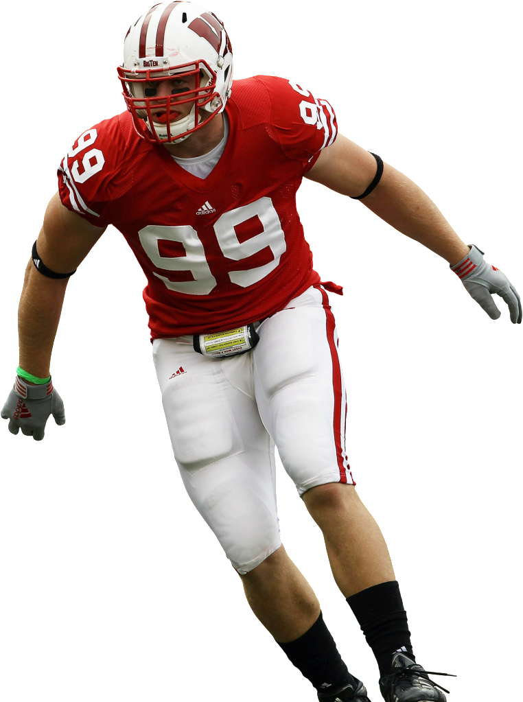 3 Jj Watt 4 Cameron Jordan (california) 5 Justin Houston - Sprint Football (762x1023), Png Download
