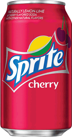 Sprite Cherry Naturally Lemon-lime & Cherry Flavored - Sprite Cherry Soda Can (300x515), Png Download