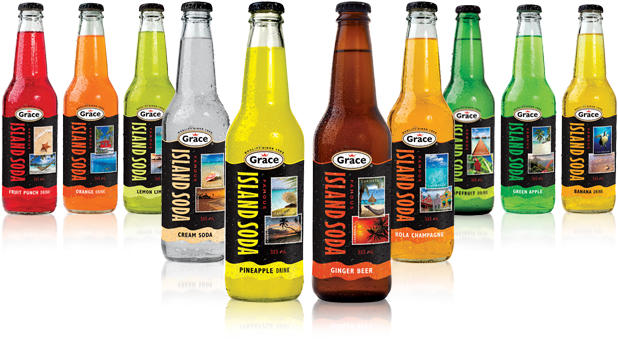 Grace Kennedy Grace Orange Island Soda (732x371), Png Download