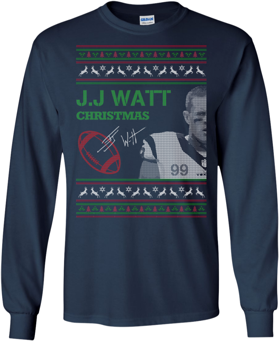 American Football J J Watt Christmas Hoodies Sweatshirts - Change My Mind T Shirt (1155x1155), Png Download