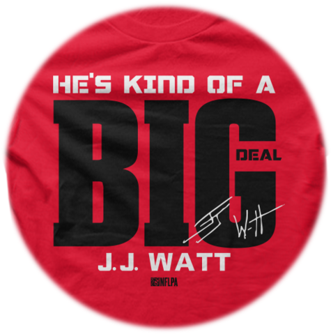 Jj Watt Houston Texans Button And 6" Ribbon - Houston Texans (481x486), Png Download