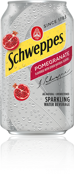 Pomegranate Sparkling Water Beverage - Schweppes Pink Grapefruit Seltzer (300x723), Png Download