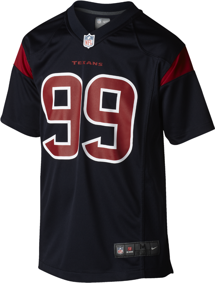 Nike Nfl Houston Texans Color Rush Game Kids' Football - Watt Red Color Rush (1000x1000), Png Download
