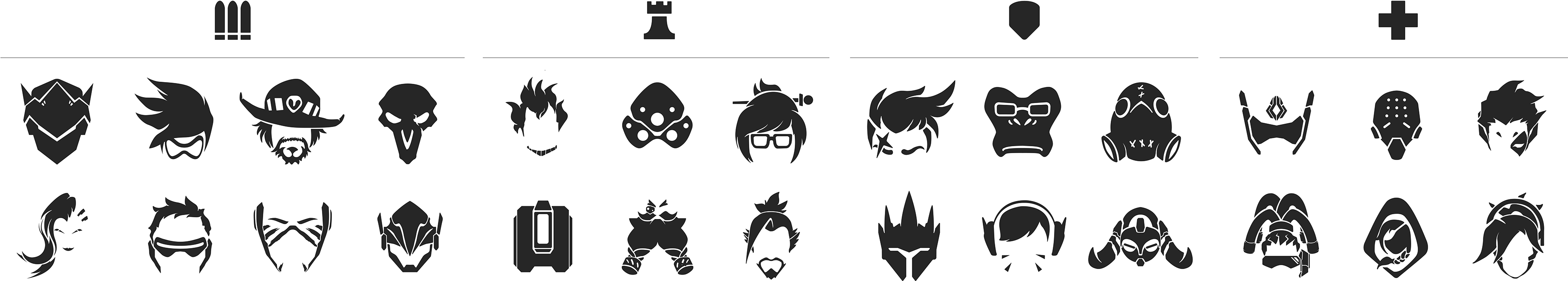 The Overwatch League Is A 12 Team League That Competes - Overwatch Character Logo Png (3840x877), Png Download