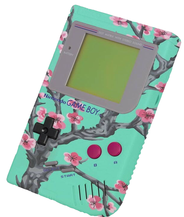 Gameboy Freetoedit - Vaporwave Aesthetic Game Boy (613x724), Png Download