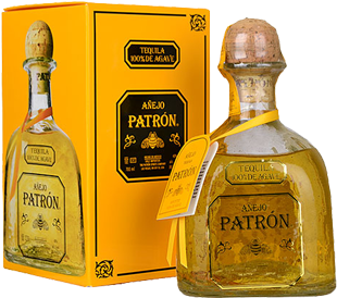 Patron Anejo Aged Tequila 70cl (312x559), Png Download