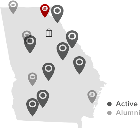Habersham - University Of Georgia (500x431), Png Download