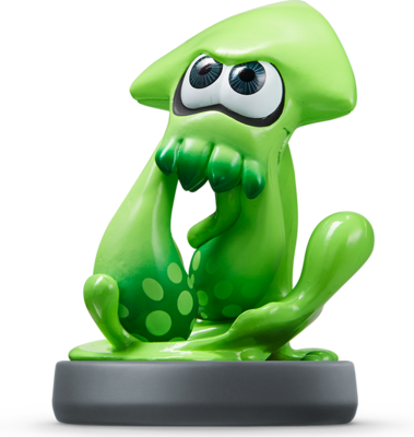 Inkling Squid Amiibo Figure - Amiibo Inkling Squid (379x400), Png Download