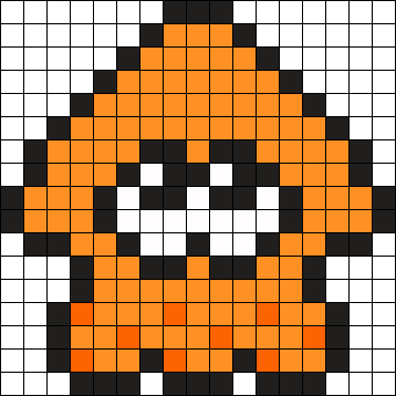 Splatoon Squid Perler Bead Pattern / Bead Sprite - Splatoon Squid Perler Beads (358x358), Png Download