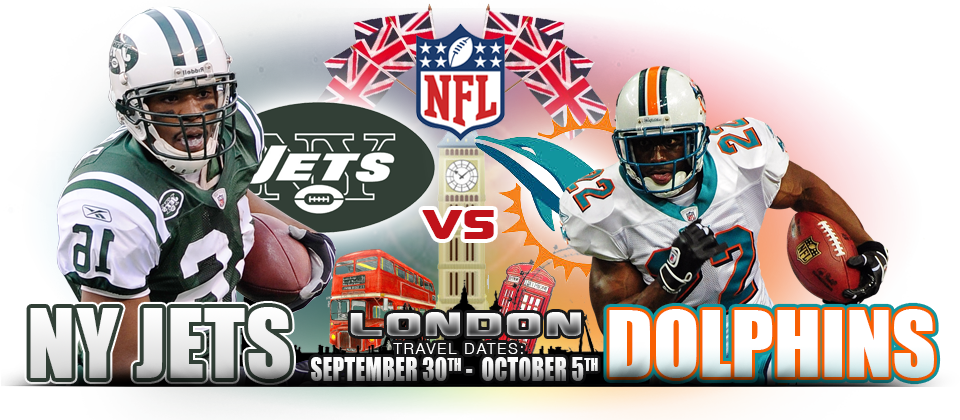 Nfl In London - Nfl New York Jets Canvas Laundry Bag (960x420), Png Download