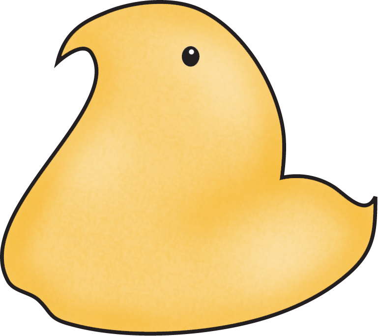 Png Stock Peeps Chick Candy - Peep Chick Clipart (771x683), Png Download