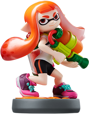 Inkling Girl - Amiibo Super Smash Bros Inkling Girl (500x537), Png Download