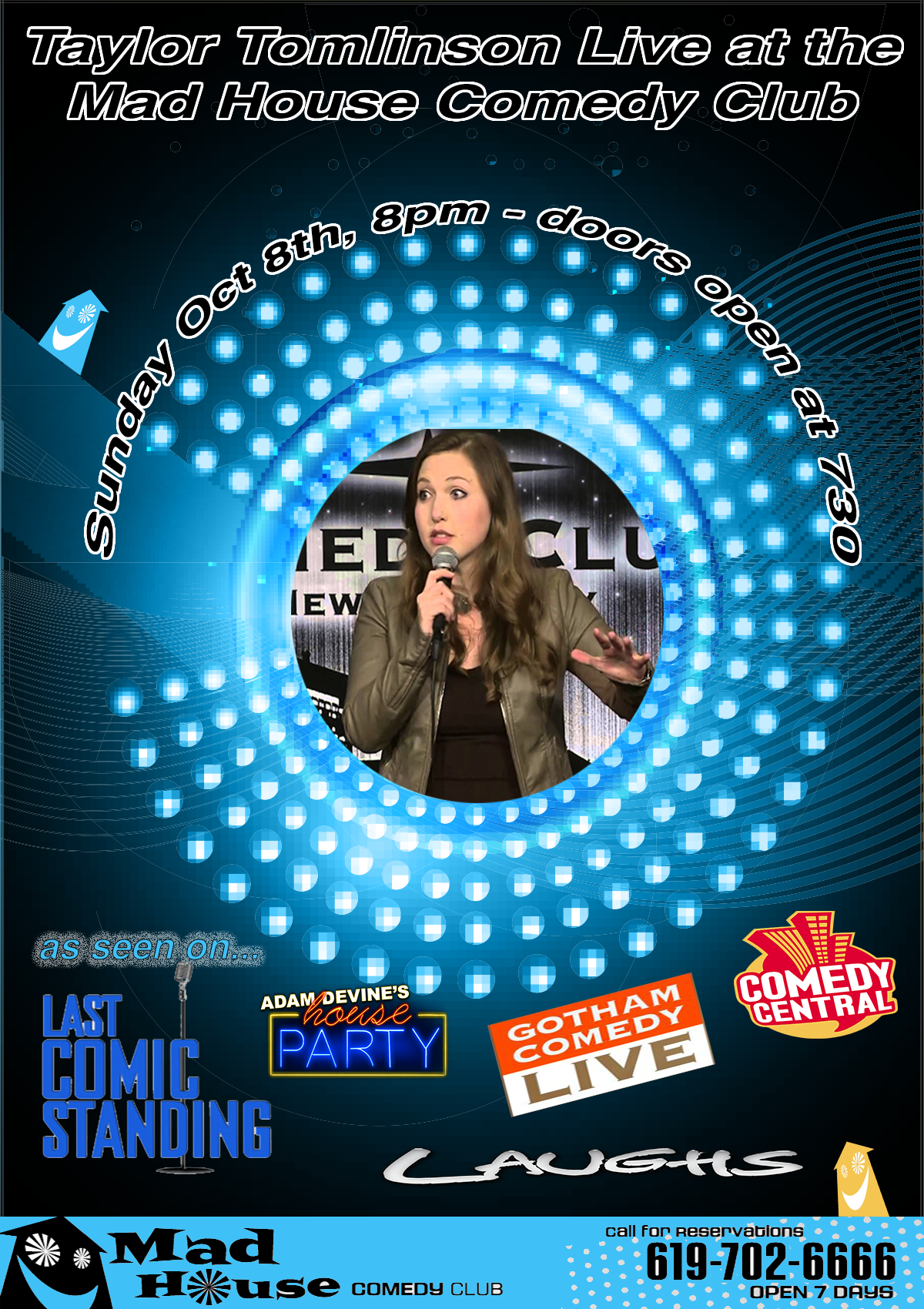 Taylor Tomlinson As Seen On Nbc's Last Comic Standing, - Gotham Comedy Club (1200x1700), Png Download