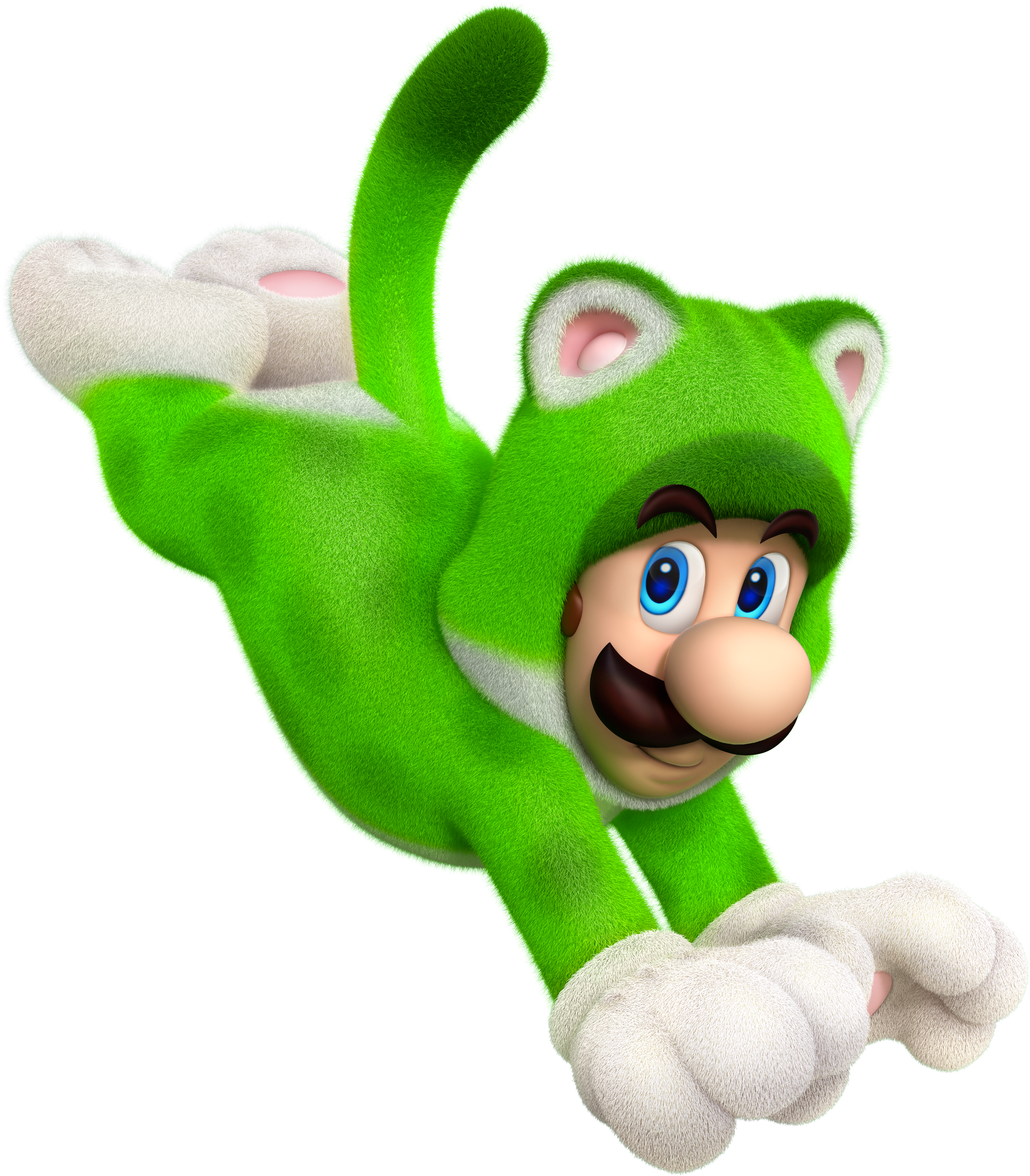 Mario Images Cat Luigi Hd Wallpaper And Background - Super Mario Cat Luigi (2190x2500), Png Download