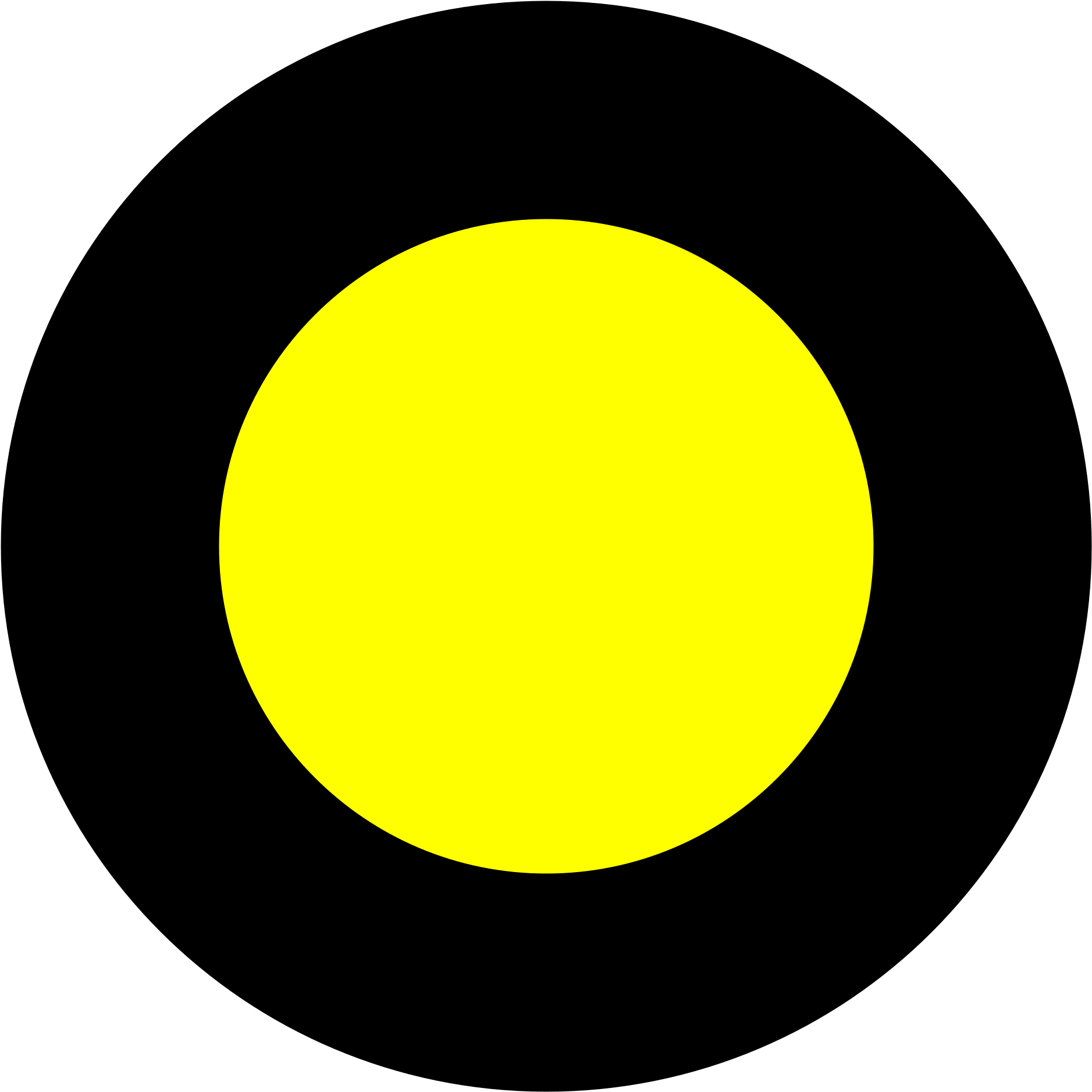 Open - Yellow Circle (2000x2000), Png Download
