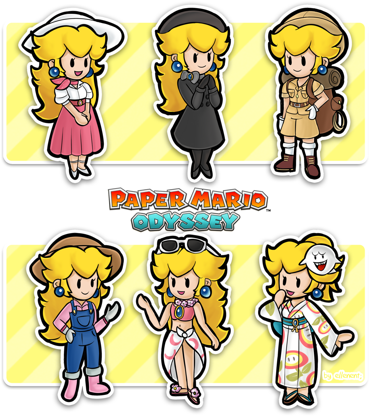“heeey Did Some Odyssey And Paper Mario Crossover - Paper Mario Odyssey (1280x1409), Png Download