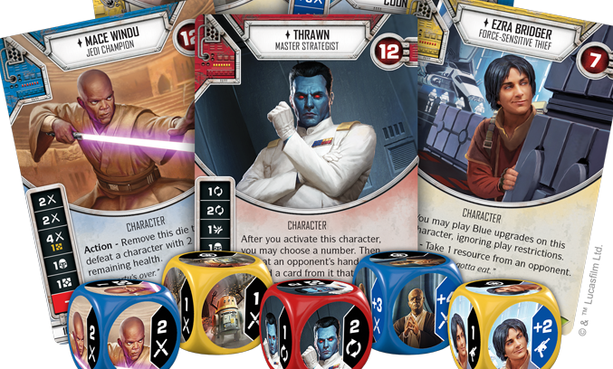 Empire At War Brings Mace Windu To Star Wars - Star Wars Destiny: Empire At War Booster Pack (677x408), Png Download