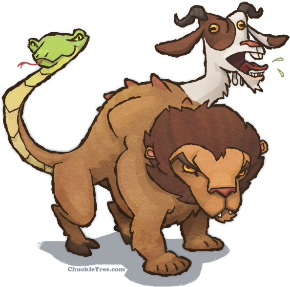 Chimera (713x675), Png Download