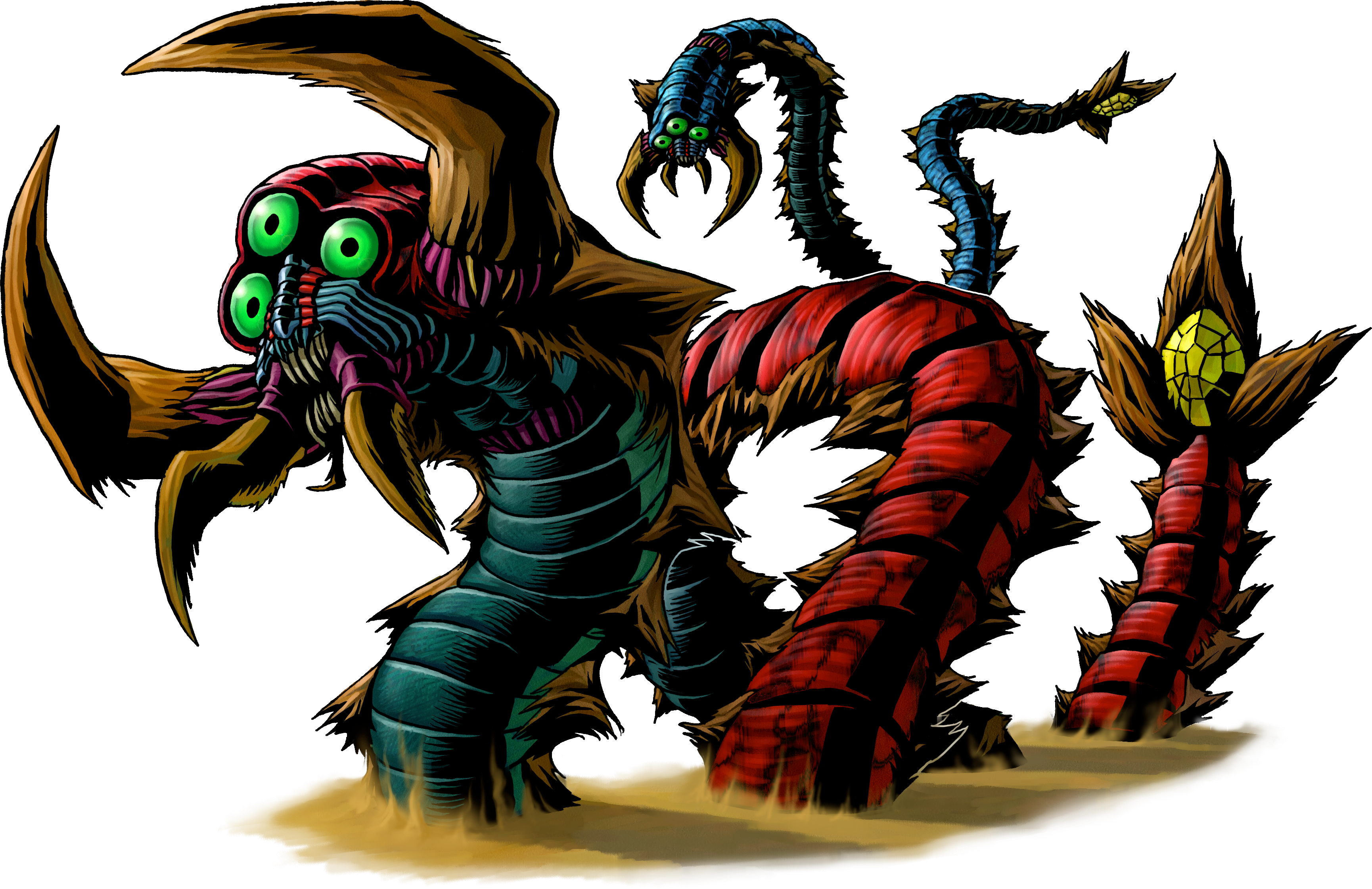 Majora First Form - Boss Zelda Majora's Mask (3460x2243), Png Download