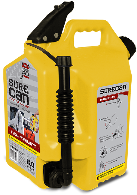 5 Gal Diesel Can Yellow " Dot Approved " - Diesel Can (554x733), Png Download