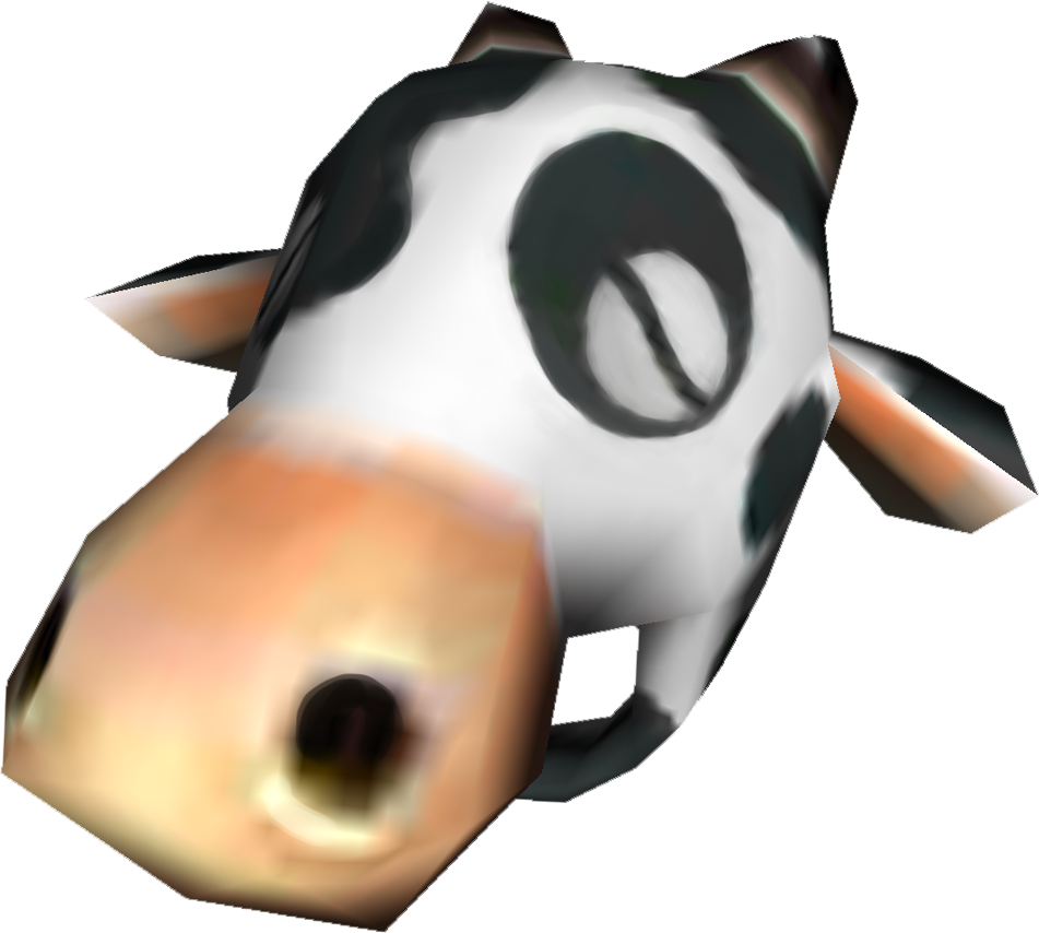 Legend Of Zelda Cow Mask (951x854), Png Download