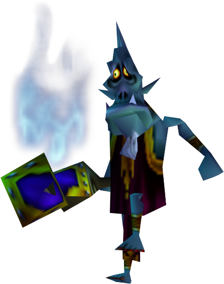 Majora's Mask Mini-boss Wizrobe - Wizzrobe Majora's Mask (481x599), Png Download