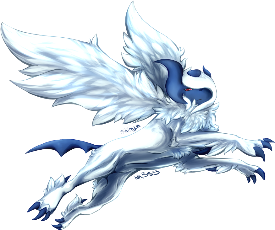 Fan Art Of Mega Absol Being Fabulous - Pokemon As Humans Absol (900x751), Png Download